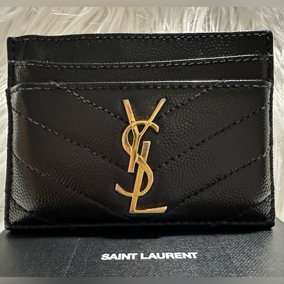 Saint Laurent YSL Monogram Matelassé Leather
Card Case EUC! - Picture 12 of 16